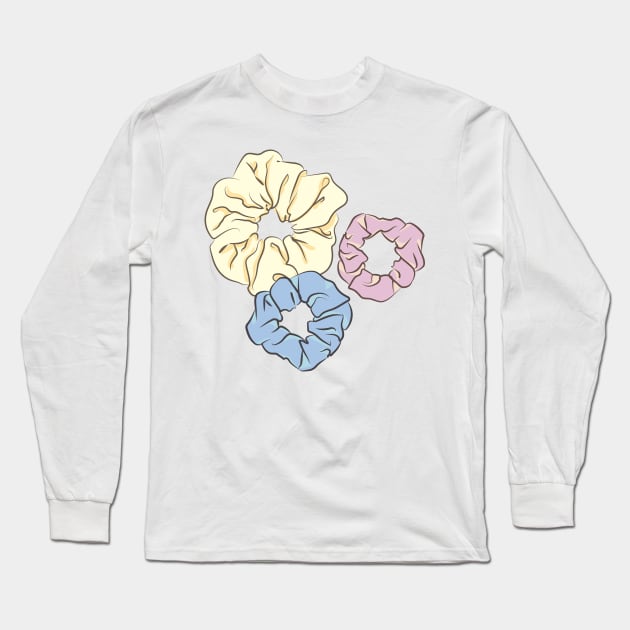 cute hair scrunchie Long Sleeve T-Shirt by princessmi-com